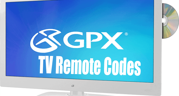 GPX TV Remote Codes