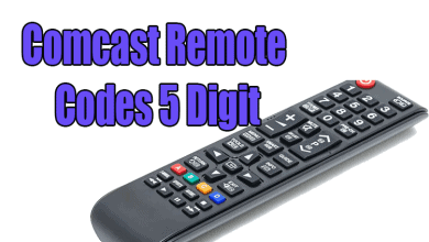 comcast remote codes 5 digit