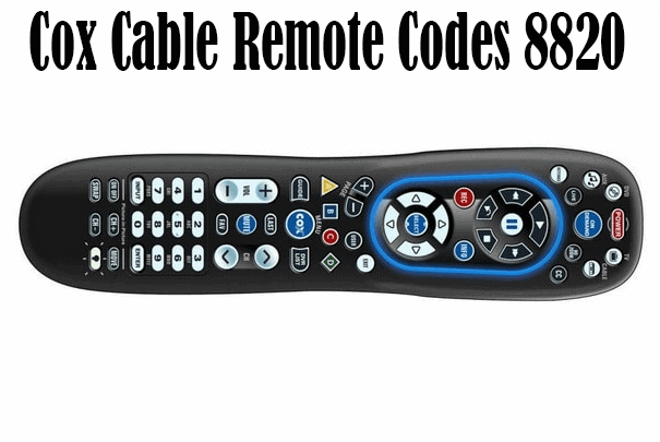 Cox Cable Remote Codes 8820