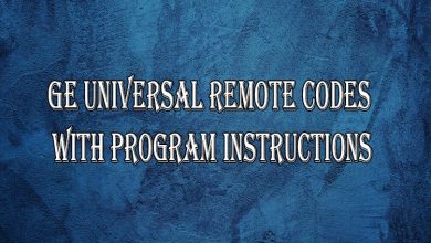 ge universal remote codes