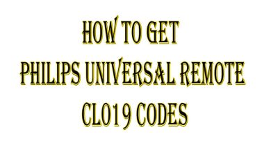 How to Get Philips Universal Remote cl019 Codes