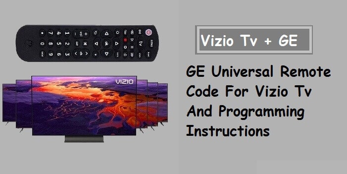 vizio tv codes for ge universal remote