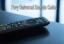 Pavy Universal Remote Codes